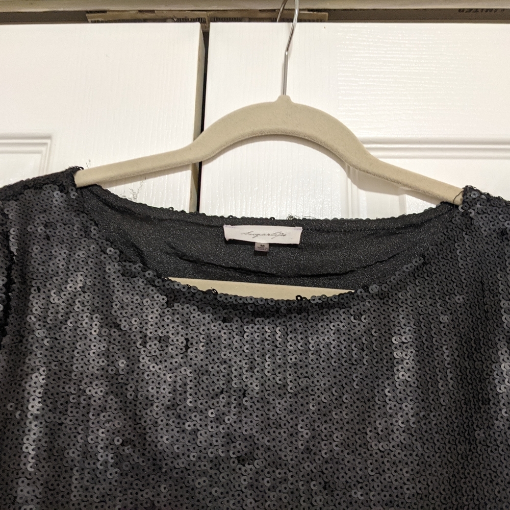 Like new Black Sugarlips Sequin Dress - Picture 4 of 5